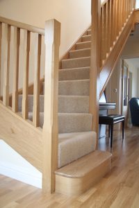 Oak and MDF staircase